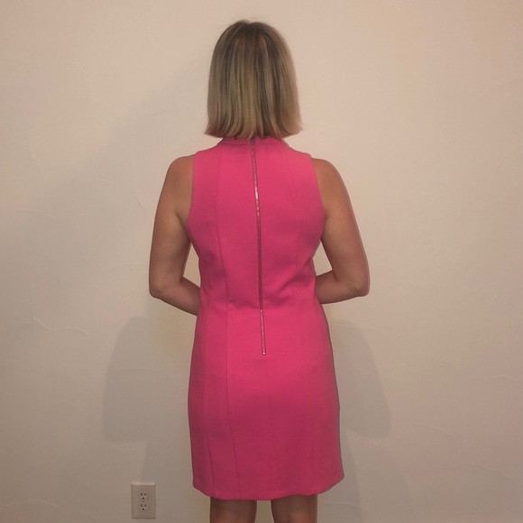 Shoshanna size:10 pink shift dress. - Picture 2 of 3
